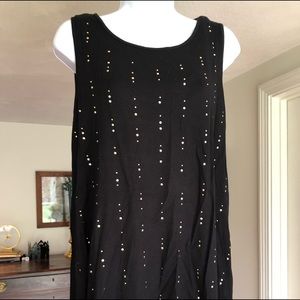 Gold Studded Sleeveless Top
